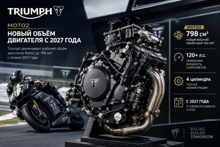 Triumph поднимет мотор Moto2 до 798 кубов с 2027 года