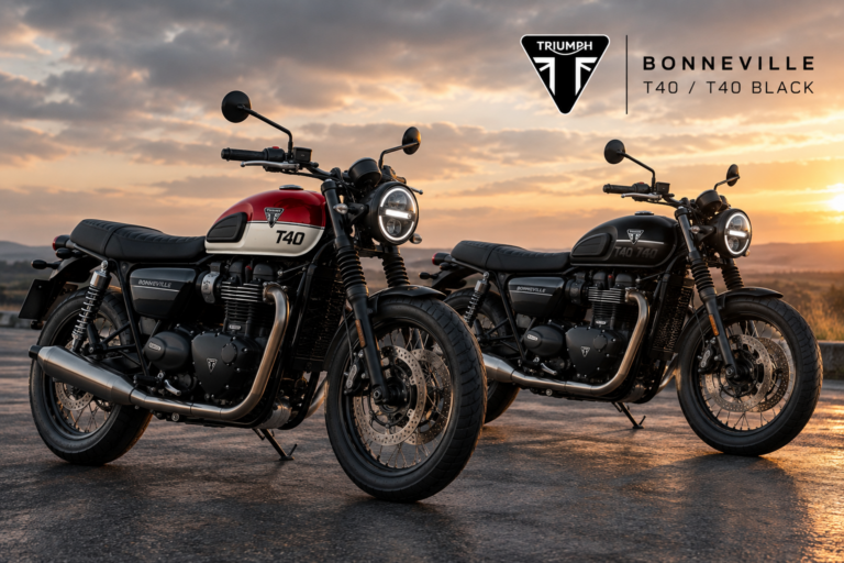 Triumph представил Bonneville T40 и T40 Black 2027 года
