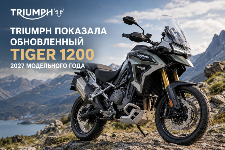 Triumph показала обновлённый Tiger 1200 2027 модельного года